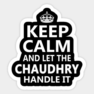 CHAUDHRY Sticker